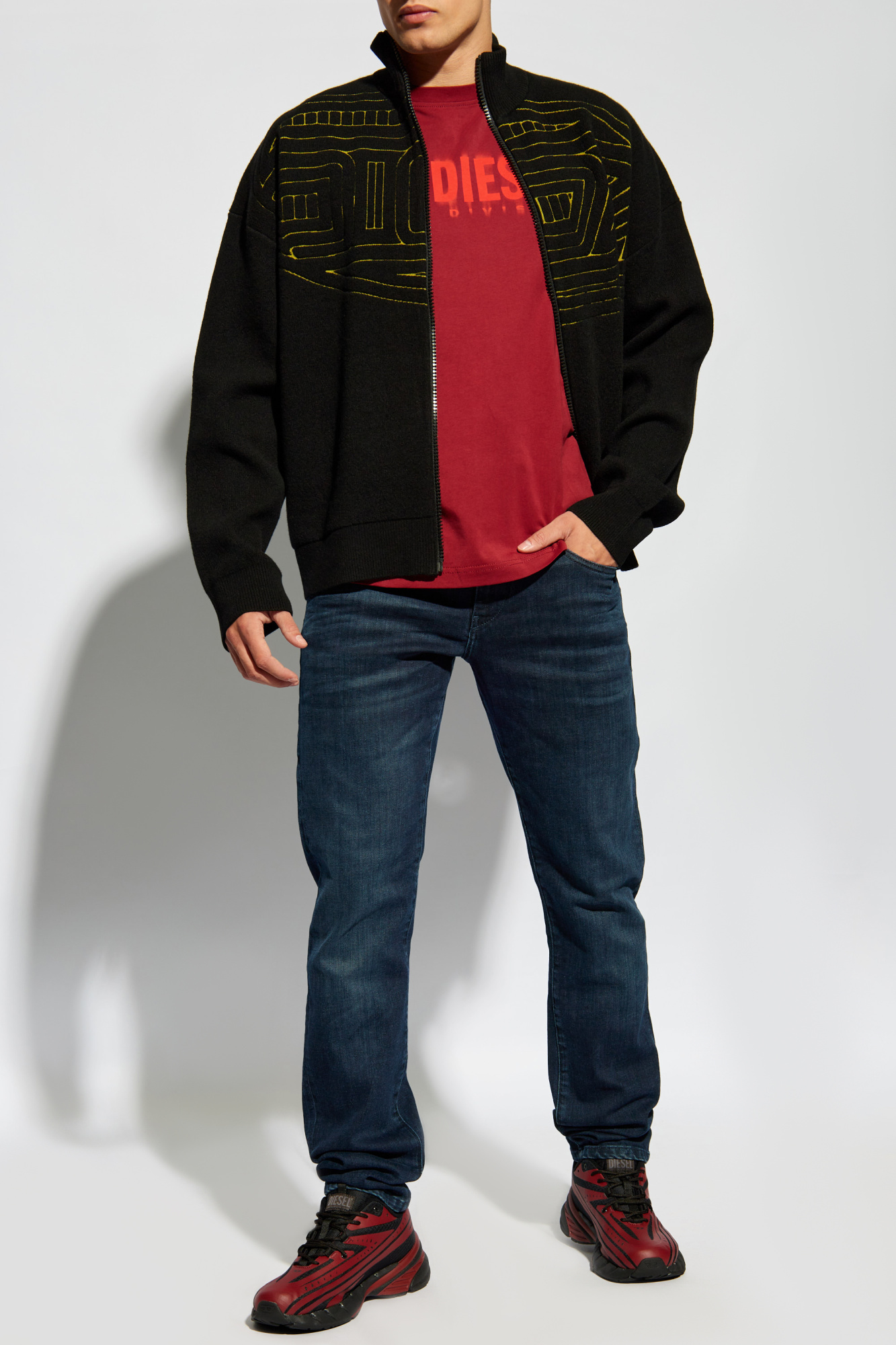 RALUS` Diesel - SchaferandweinerShops Japan - Black Cardigan `K